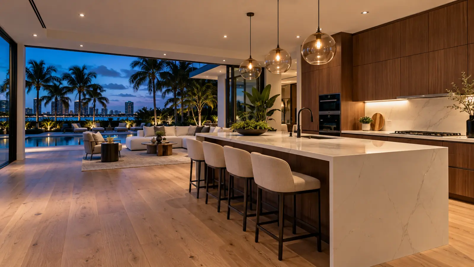 A remodeled modern South Florida home
